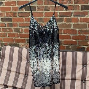 Black sequence dress